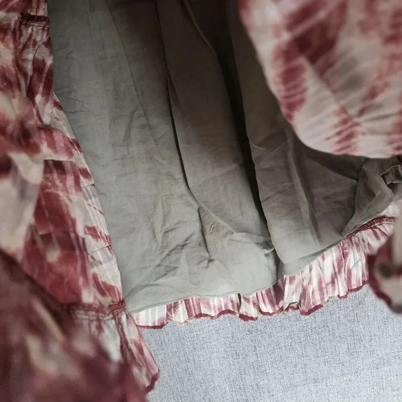 New Ulla Johnson Naiara Mini Dress Women's Size 2 Canyon Clay Red Brown Tie-Dye - Picture 14 of 16